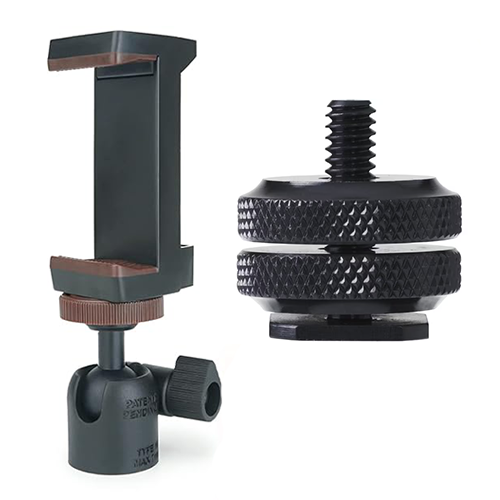 自由雲台 スマートフォンホルダー/ホットシューアダプター付