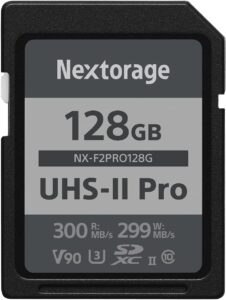 SDXCカード128GB UHS2 V90 (Nextorage)