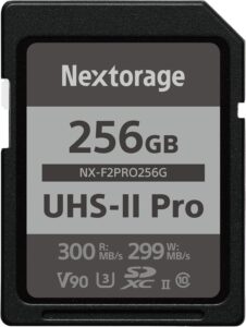 SDXCカード256GB UHS2 V90 (Nextorage)