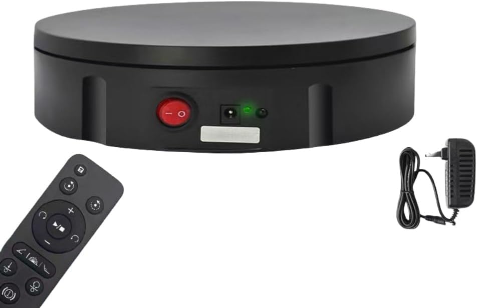 電動ターンテーブル 直径30cm リモコン付き 耐荷重量100kg（充電式モデル）